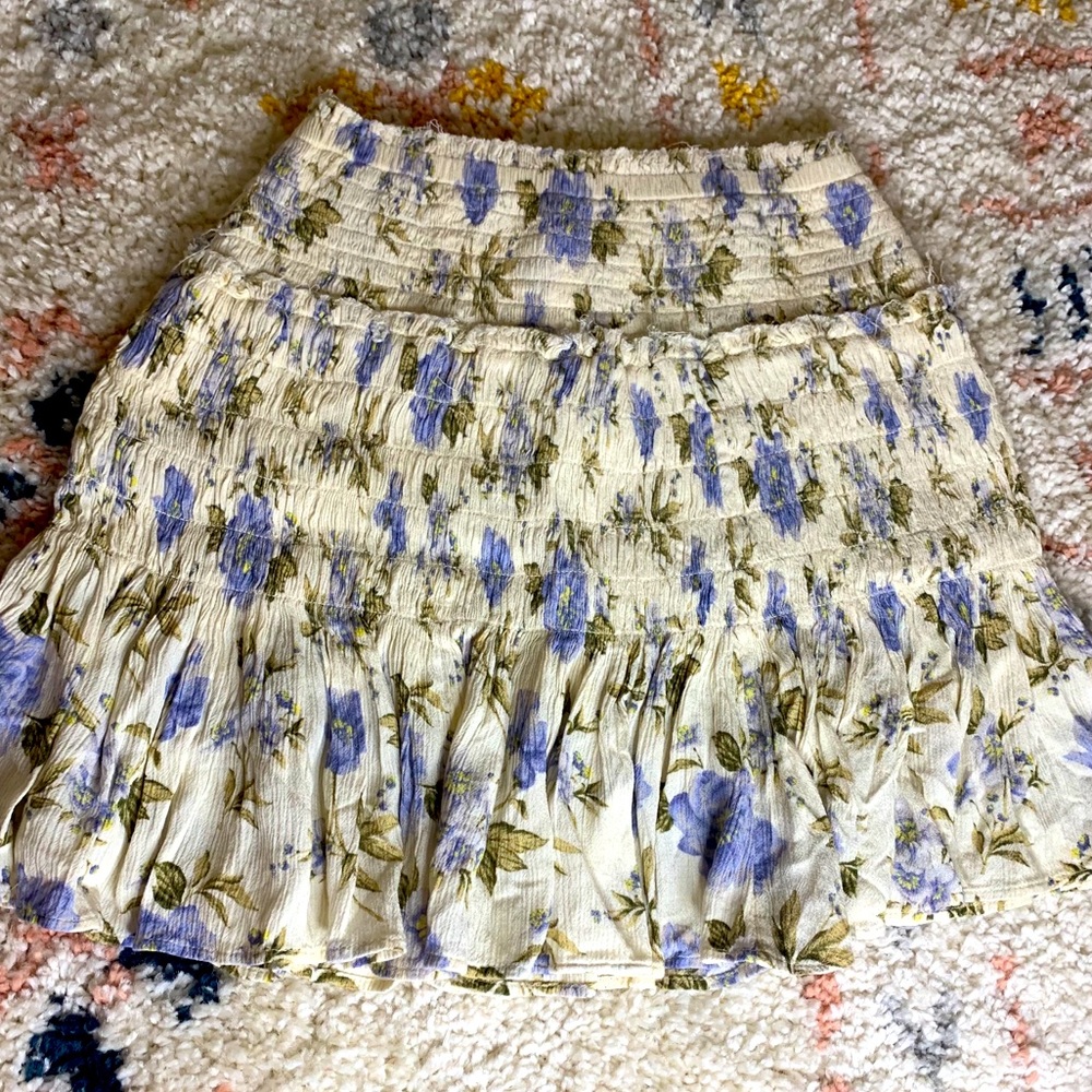 American eagle flower print skirt